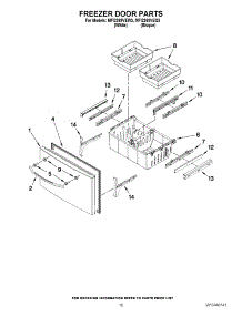 09 - Freezer Door Parts parts for Maytag Refrigerator MFI2269VEW3 / from AppliancePartsPros.com