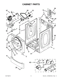 02 - Cabinet Parts parts for Maytag Dryer MEDE251YG1 / from AppliancePartsPros.com