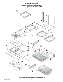 07 - Shelf Parts parts for Maytag Refrigerator MBL1957WES2 / from AppliancePartsPros.com