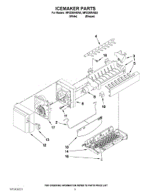 05 - Icemaker Parts parts for Maytag Refrigerator MFI2269VEW5 / from AppliancePartsPros.com