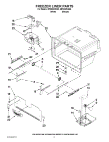 06 - Freezer Liner Parts parts for Maytag Refrigerator MFI2269VEW5 / from AppliancePartsPros.com