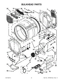 03 - Bulkhead Parts parts for Maytag Dryer MEDE251YL1 / from AppliancePartsPros.com