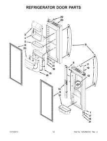 07 - Refrigerator Door Parts parts for Maytag Refrigerator MFI2269VEW7 / from AppliancePartsPros.com