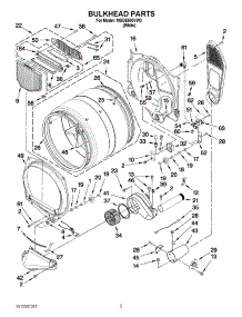 03 - Bulkhead Parts parts for Maytag Dryer MGDE500VW3 / from AppliancePartsPros.com