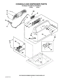 02 - Console And Dispenser Parts parts for Maytag Washer MVWX600XL0 / from AppliancePartsPros.com