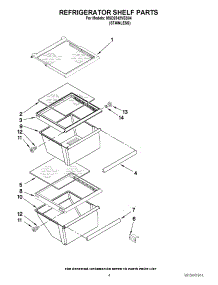 03 - Refrigerator Shelf Parts parts for Maytag Refrigerator MSD2542VES04 / from AppliancePartsPros.com
