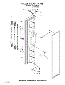 07 - Freezer Door Parts parts for Maytag Refrigerator MSD2542VES04 / from AppliancePartsPros.com