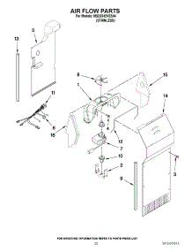 12 - Air Flow Parts parts for Maytag Refrigerator MSD2542VES04 / from AppliancePartsPros.com