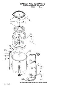 03 - Basket And Tub Parts parts for Maytag Washer MVWX600XL1 / from AppliancePartsPros.com