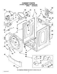 02 - Cabinet Parts parts for Maytag Dryer MEDE301YW0 / from AppliancePartsPros.com