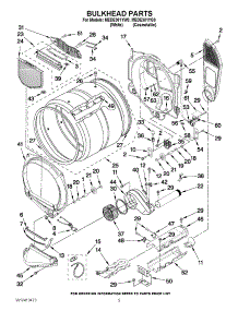 03 - Bulkhead Parts parts for Maytag Dryer MEDE301YW0 / from AppliancePartsPros.com