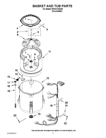 03 - Basket And Tub Parts parts for Maytag Washer MVWX700AG0 / from AppliancePartsPros.com