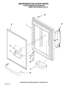 05 - Refrigerator Door Parts parts for Maytag Refrigerator MBL2258XES3 / from AppliancePartsPros.com