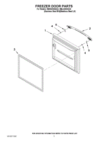 03 - Freezer Door Parts parts for Maytag Refrigerator MBL2258XES4 / from AppliancePartsPros.com