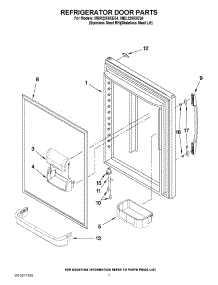 05 - Refrigerator Door Parts parts for Maytag Refrigerator MBL2258XES4 / from AppliancePartsPros.com