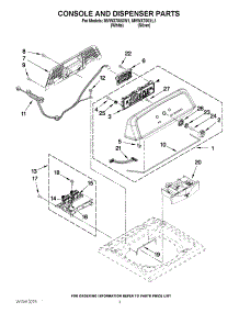 02 - Console And Dispenser Parts parts for Maytag Washer MVWX700XW1 / from AppliancePartsPros.com