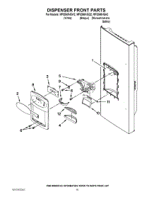 08 - Dispenser Front Parts parts for Maytag Refrigerator MFI2569VEA2 / from AppliancePartsPros.com