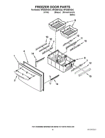 09 - Freezer Door Parts parts for Maytag Refrigerator MFI2569VEA2 / from AppliancePartsPros.com