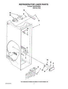 02 - Refrigerator Liner Parts parts for Maytag Refrigerator MSD2550VES02 / from AppliancePartsPros.com