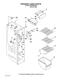 04 - Freezer Liner Parts parts for Maytag Refrigerator MSD2550VES02 / from AppliancePartsPros.com