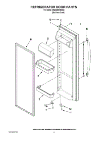06 - Refrigerator Door Parts parts for Maytag Refrigerator MSD2550VES02 / from AppliancePartsPros.com