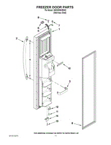 07 - Freezer Door Parts parts for Maytag Refrigerator MSD2550VES02 / from AppliancePartsPros.com