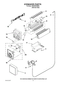 12 - Icemaker Parts parts for Maytag Refrigerator MSD2550VES02 / from AppliancePartsPros.com