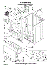 02 - Cabinet Parts parts for Maytag Dryer MGDX500XW1 / from AppliancePartsPros.com