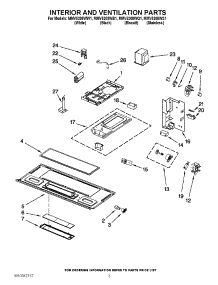 03 - Interior And Ventilation Parts parts for Maytag Microwave MMV5208WB1 / from AppliancePartsPros.com