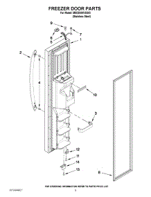06 - Freezer Door Parts parts for Maytag Refrigerator MSD2550VES03 / from AppliancePartsPros.com