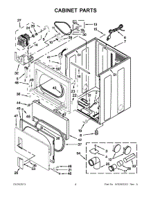 02 - Cabinet Parts parts for Maytag Dryer MGDX500XW2 / from AppliancePartsPros.com