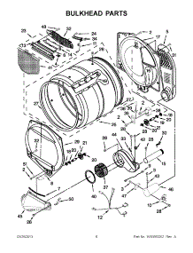 03 - Bulkhead Parts parts for Maytag Dryer MGDX500XW2 / from AppliancePartsPros.com