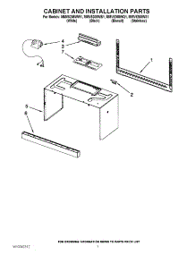 06 - Cabinet And Installation Parts parts for Maytag Microwave MMV5208WQ1 / from AppliancePartsPros.com
