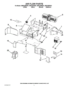 04 - Air Flow Parts parts for Maytag Microwave MMV5208WS1 / from AppliancePartsPros.com