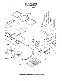 03 - Shelf Parts parts for Maytag Refrigerator MFI2569VEB4 / from AppliancePartsPros.com