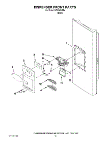 08 - Dispenser Front Parts parts for Maytag Refrigerator MFI2569VEB4 / from AppliancePartsPros.com
