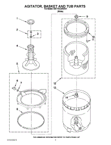 05 - Agitator, Basket And Tub Parts parts for Maytag Washer MAT14CSAWW1 / from AppliancePartsPros.com