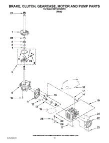 06 - Brake, Clutch, Gearcase, Motor And Pump Parts parts for Maytag Washer MAT14CSAWW1 / from AppliancePartsPros.com