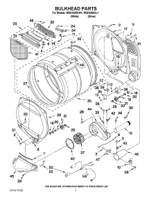 03 - Bulkhead Parts parts for Maytag Dryer MGDX600XW1 / from AppliancePartsPros.com