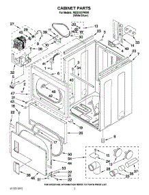 02 - Cabinet Parts parts for Maytag Dryer MEDX5SPAW0 / from AppliancePartsPros.com