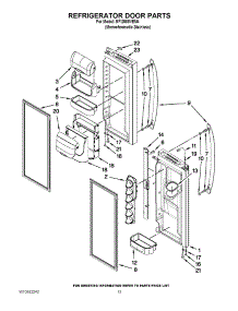 07 - Refrigerator Door Parts parts for Maytag Refrigerator MFI2569VEM4 / from AppliancePartsPros.com