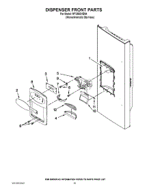 08 - Dispenser Front Parts parts for Maytag Refrigerator MFI2569VEM4 / from AppliancePartsPros.com