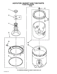 05 - Agitator, Basket And Tub Parts parts for Maytag Washer MAT14PDAGW0 / from AppliancePartsPros.com
