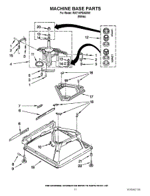 07 - Machine Base Parts parts for Maytag Washer MAT14PDAGW0 / from AppliancePartsPros.com