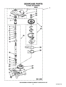 09 - Gearcase Parts parts for Maytag Washer MAT14PDAGW0 / from AppliancePartsPros.com