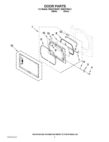 05 - Door Parts parts for Maytag Dryer MGDX700XL1 / from AppliancePartsPros.com