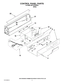 02 - Control Panel Parts parts for Maytag Washer MAT14PDAWW1 / from AppliancePartsPros.com