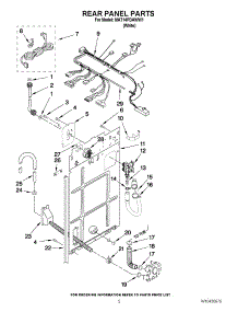 04 - Rear Panel Parts parts for Maytag Washer MAT14PDAWW1 / from AppliancePartsPros.com