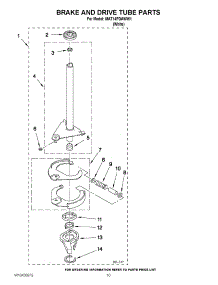 08 - Brake And Drive Tube Parts parts for Maytag Washer MAT14PDAWW1 / from AppliancePartsPros.com