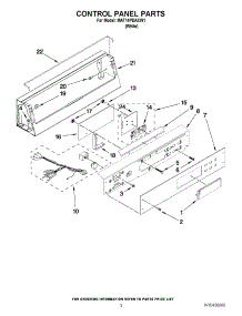 02 - Control Panel Parts parts for Maytag Washer MAT14PDAXW1 / from AppliancePartsPros.com